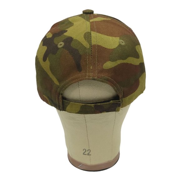 Vintage Camouflage Eagle Flag Mesh Strapback Trucker Hat Baseball Cap 3D Patch - Picture 7 of 13